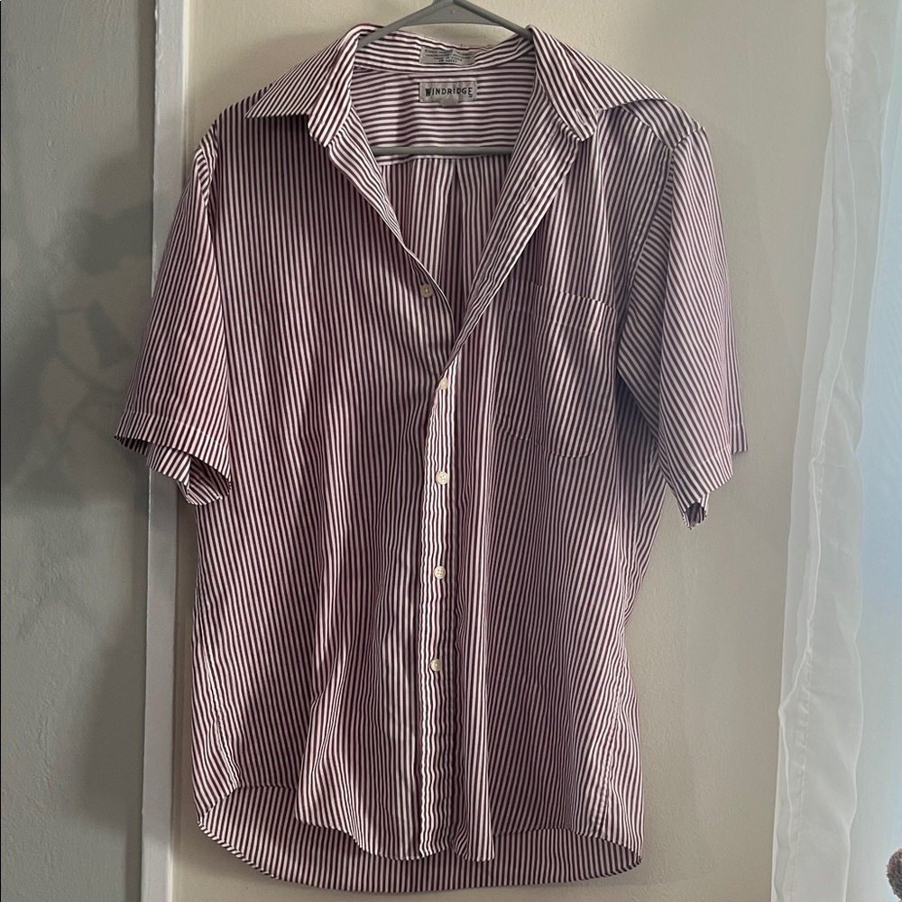 Men's Striped Button Down Shirt